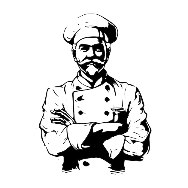 Vecteur logo du chef