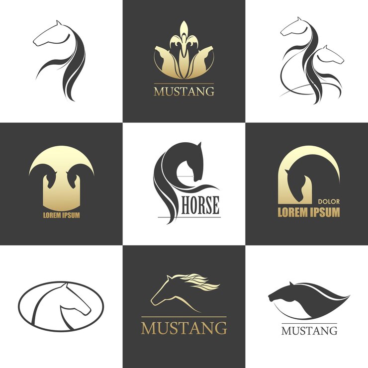 Vecteur le logo du cheval