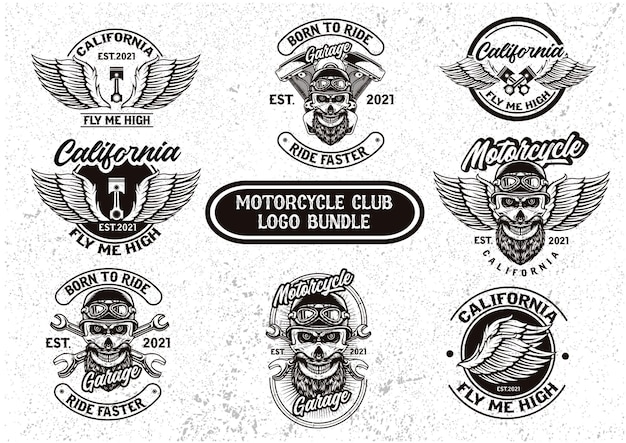 Vecteur logo du club automobile et moto