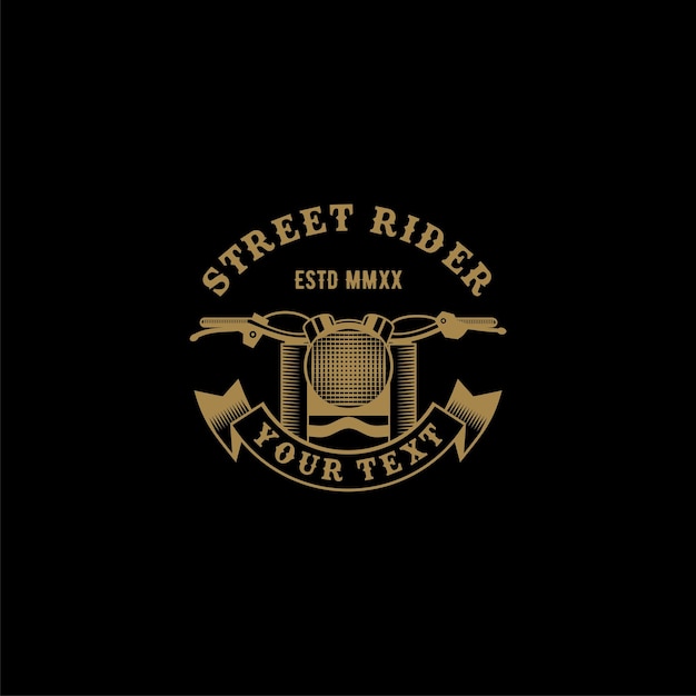 Vecteur logo du club de motards street rider