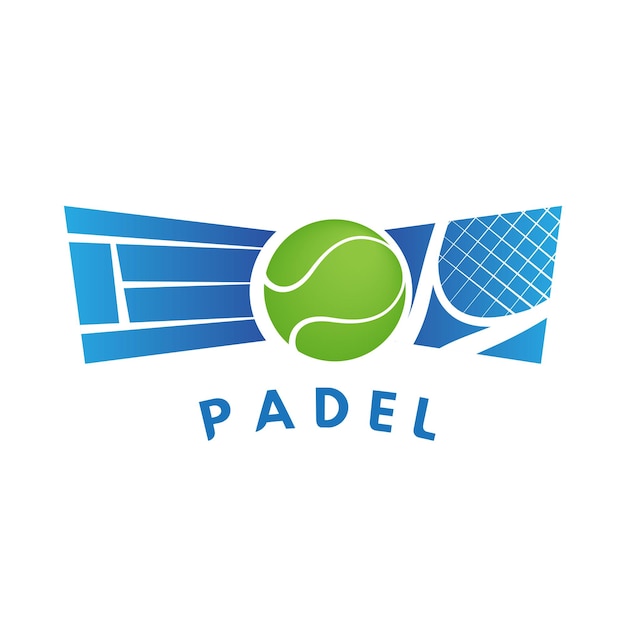 Vecteur logo du club de padel imprimé tournoi de padel