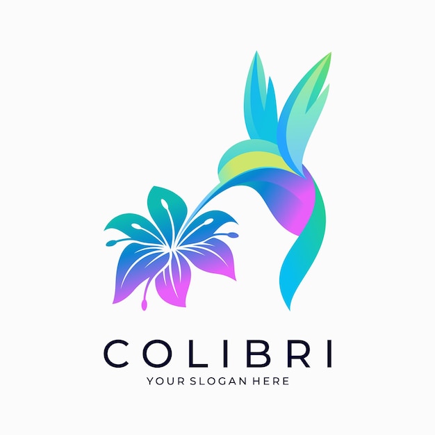 Vecteur le logo du colibri