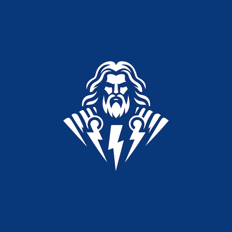 Vecteur le logo du dieu du tonnerre