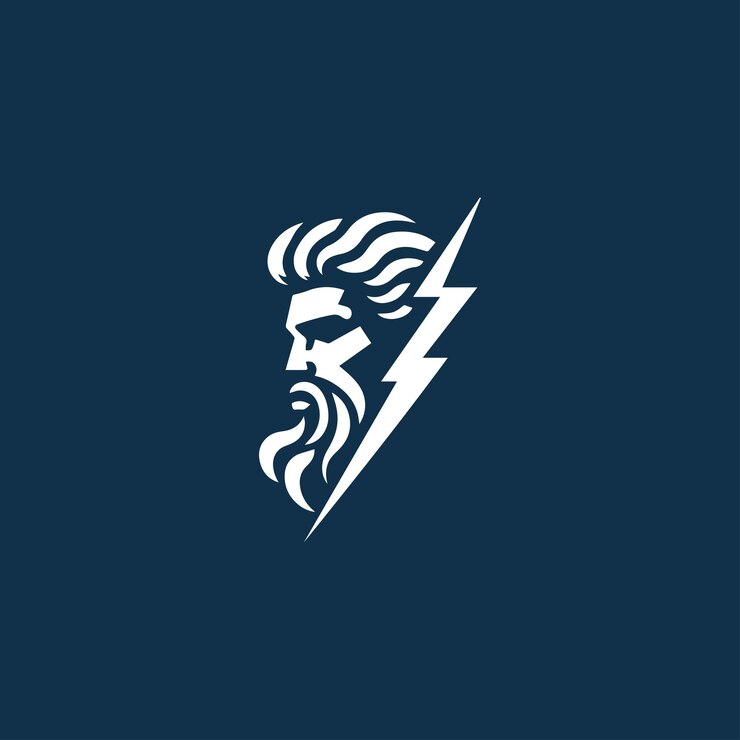 Vecteur le logo du dieu zeus