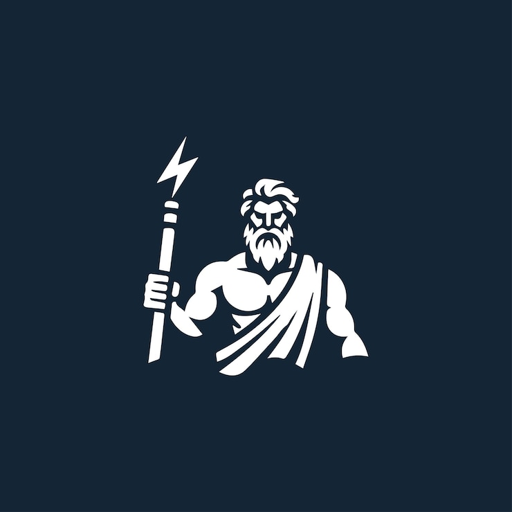 Vecteur le logo du dieu zeus