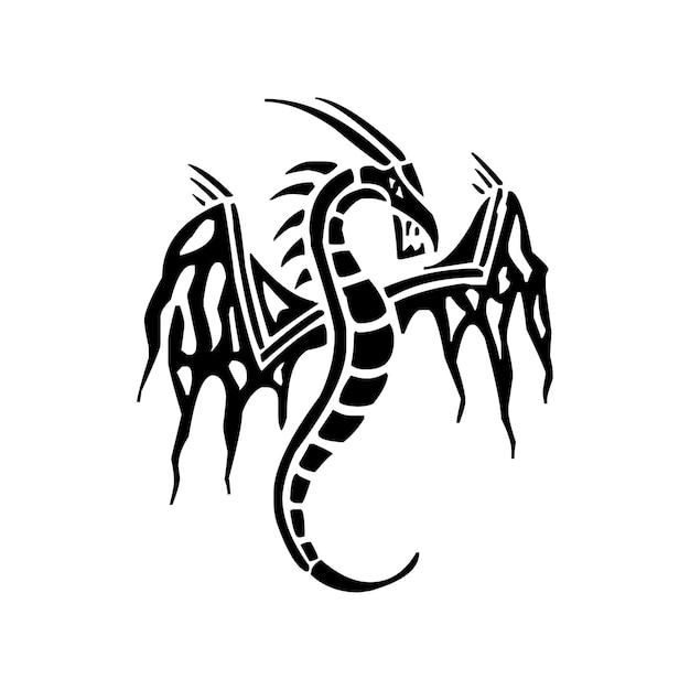 Vecteur le logo du dragon