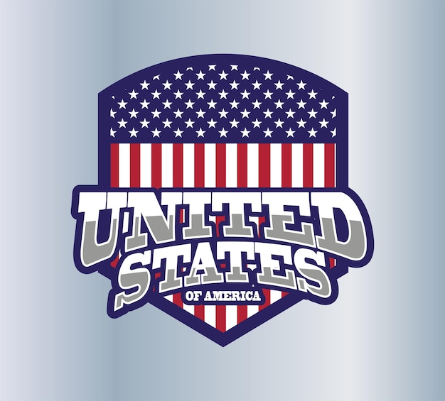 Logo Du Drapeau Des états-unis D'amérique