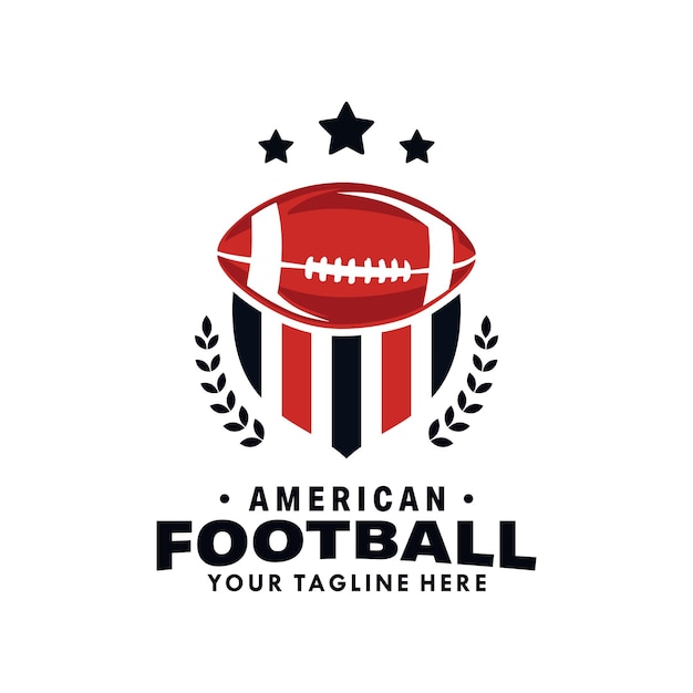 Le Logo Du Football Américain, L'emblème Et Le Badge Du Football Américain