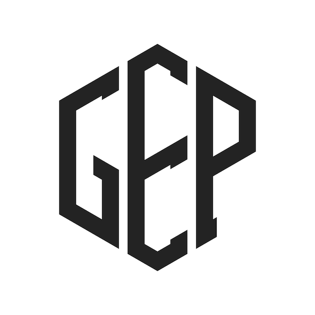 Le logo du GEP est constitué d'une lettre initiale, d'un monogramme et d'une forme hexagonale.