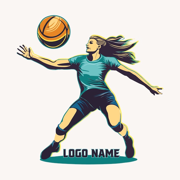 Logo du joueur de volley-ball