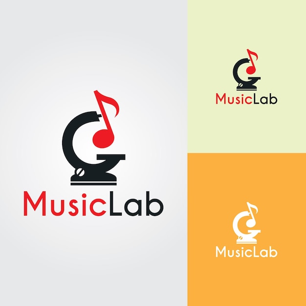 Vecteur logo du laboratoire de musique