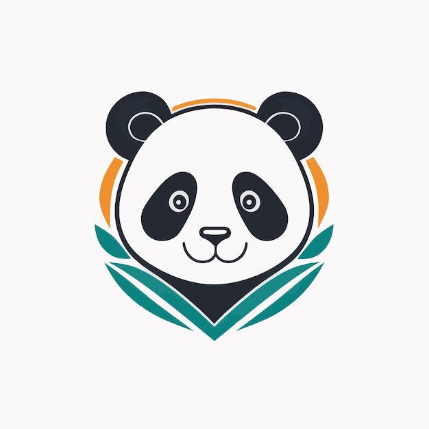 Le logo du panda sur un fond blanc