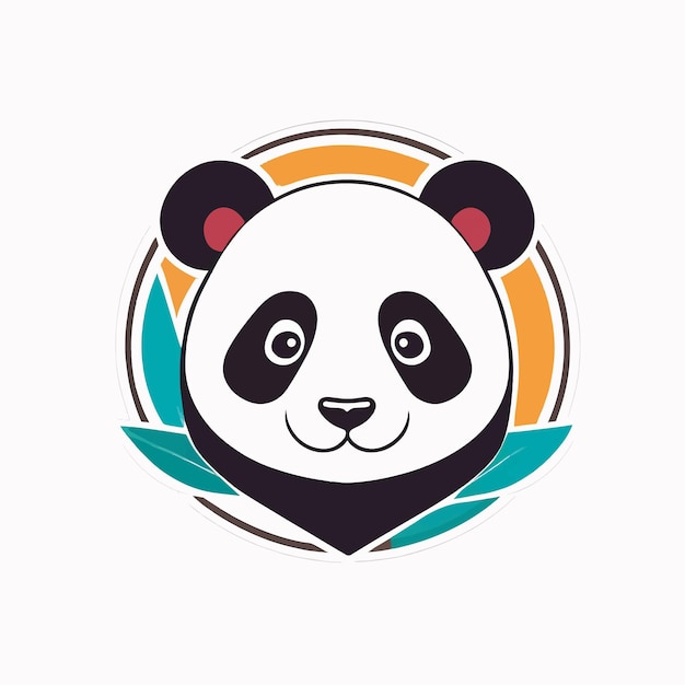 Le logo du panda sur un fond blanc