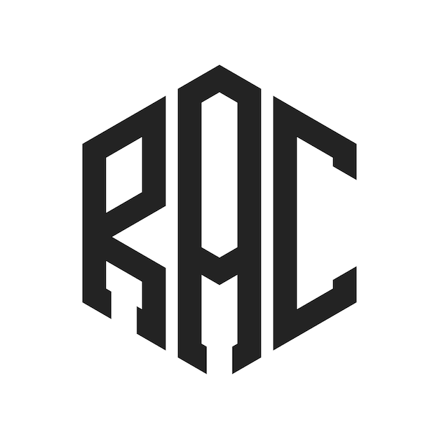 Le logo du RAC est constitué d'une lettre initiale, d'un monogramme et d'une forme hexagonale.