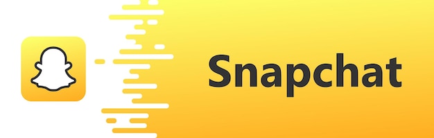 Vecteur logo du réseau social snapchat logo éditorial du réseau social snapchat conception moderne du réseau social snapchat inscription complète et logo illustration vectorielle