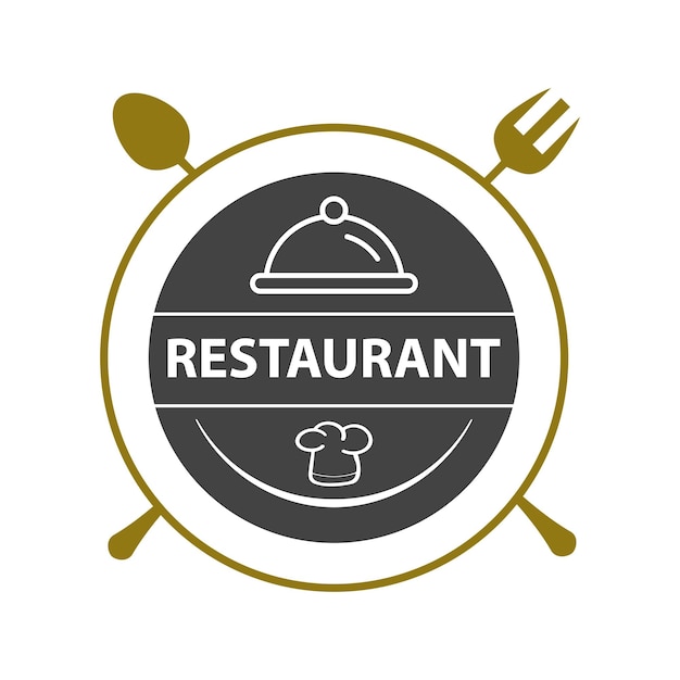 Vecteur le logo du restaurant est conçu par eps.