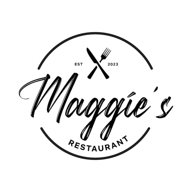 Vecteur le logo du restaurant