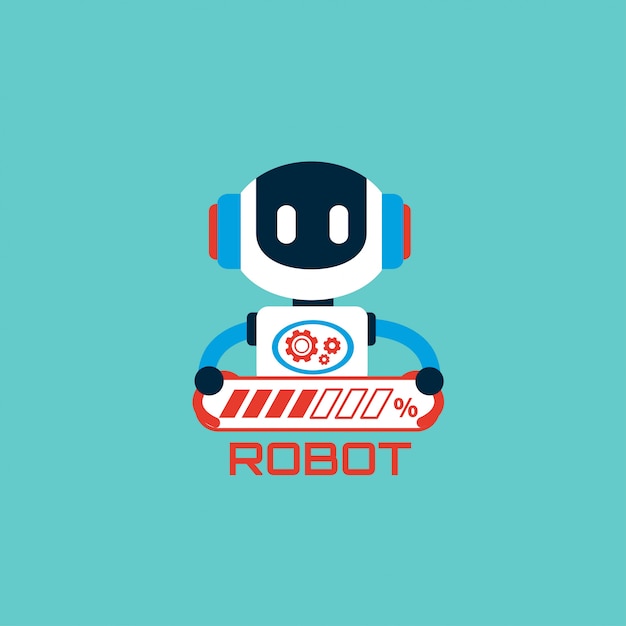 Vecteur logo du robot