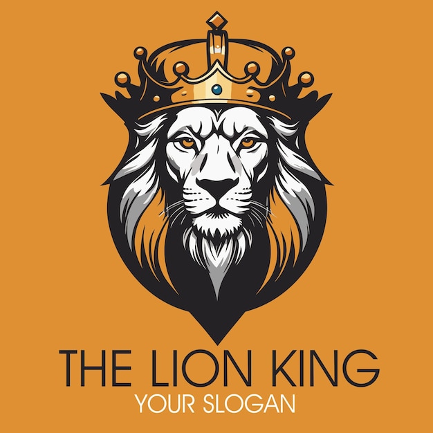 le logo du roi lion logo du lion lion avec couronne