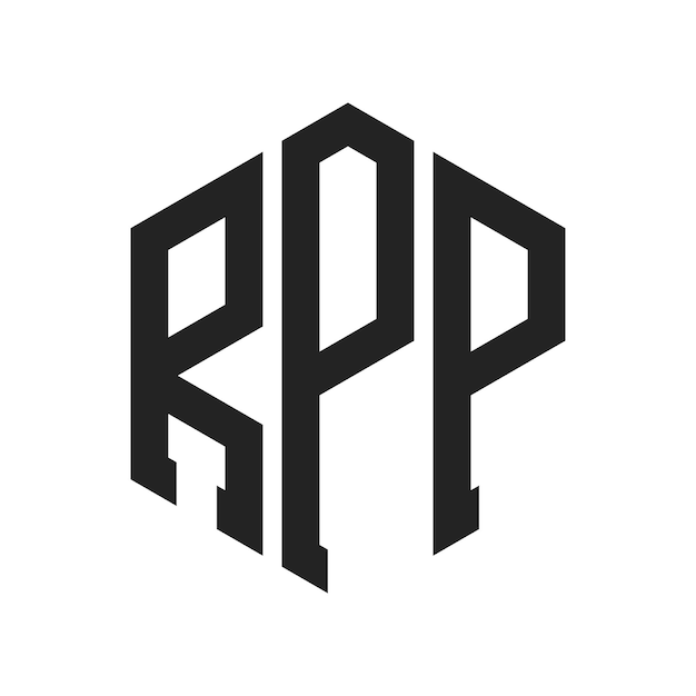 Le logo du RPP est constitué d'une lettre initiale, d'un monogramme et d'une forme hexagonale.