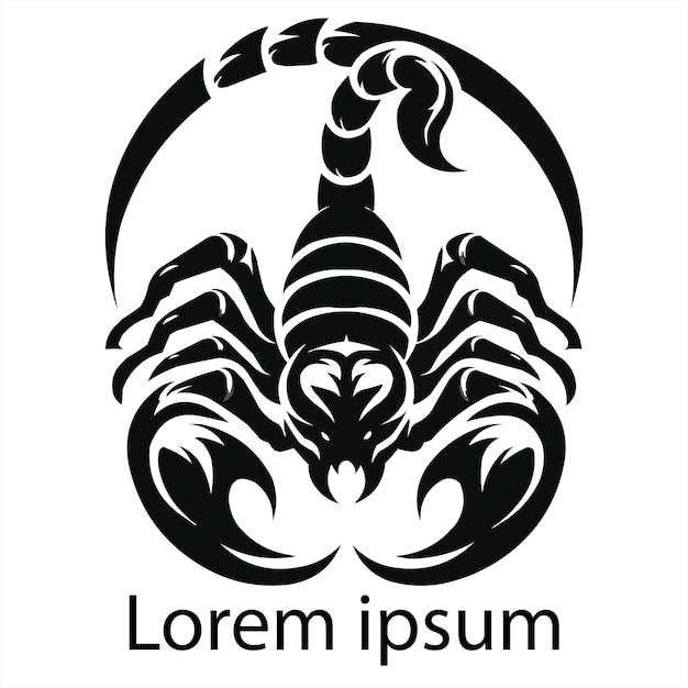 Vecteur logo du scorpion pour votre collection