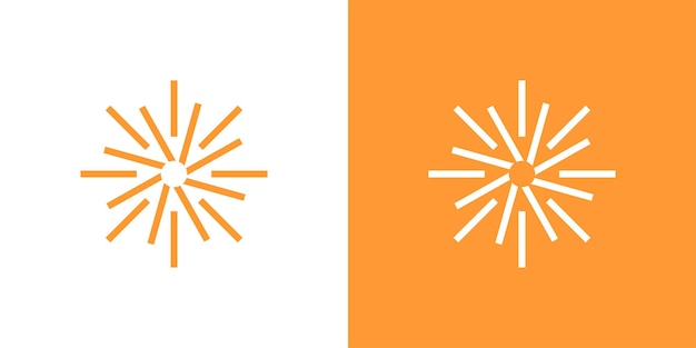 Logo du soleil abstrait