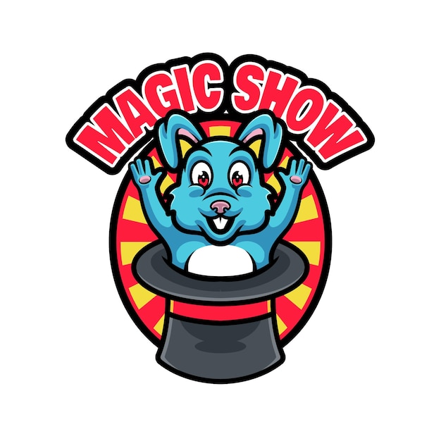 Le Logo Du Spectacle De Magie Du Lapin