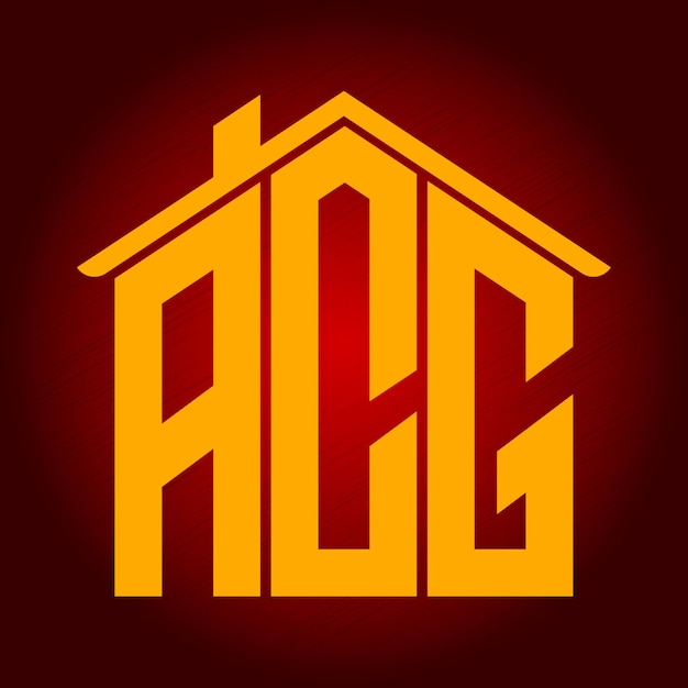 Vecteur logo du texte d'accueil de l'acg