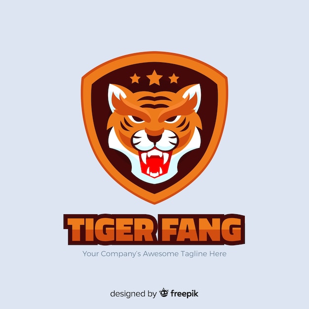 Vecteur logo du tigre