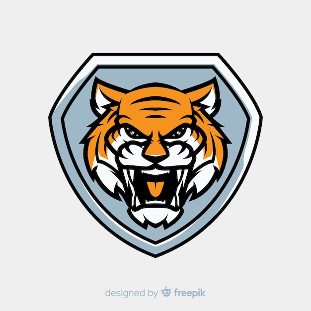 Vecteur logo du tigre