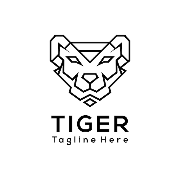 Vecteur logo du tigre