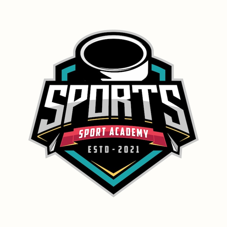 Vecteur logo du tournoi de hockey dans un style minimaliste moderne