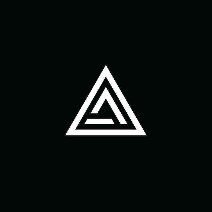 Vecteur logo du triangle a