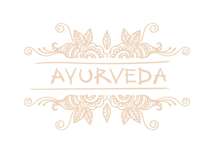 Vecteur logo du vecteur décoratif ayurvédique