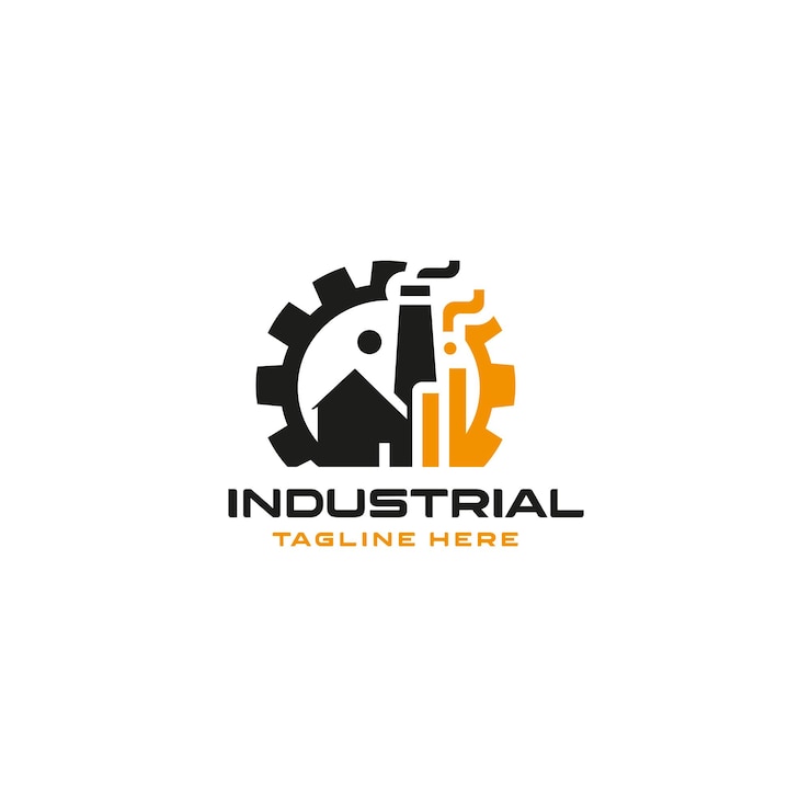 Vecteur logo du vecteur industriel