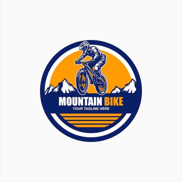 Logo Du Vecteur De Vélo De Montagne