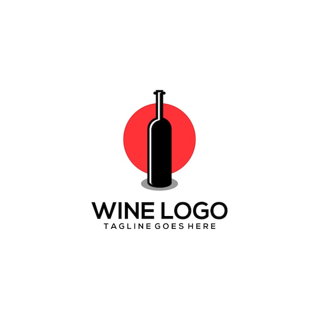 Vecteur logo du vin