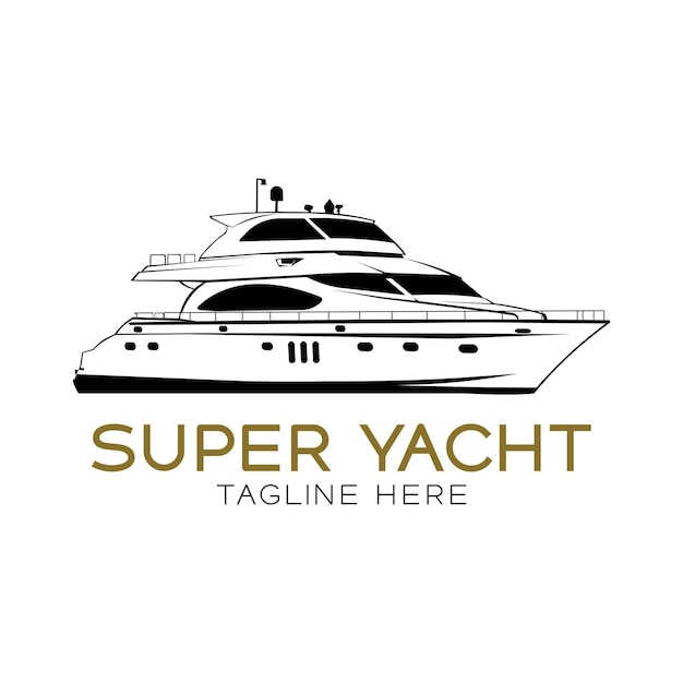 Vecteur le logo du yacht est une illustration vectorielle.