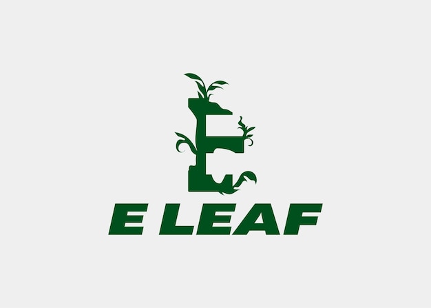 LOGO E LEAF NOM DE L'ENTREPRISE