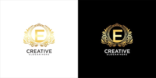 Logo E Ornement Design De Luxe