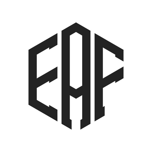 Le logo de l'EAF est constitué d'une lettre initiale, d'un monogramme et d'une forme hexagonale.