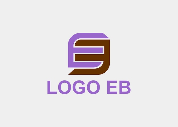 Logo Eb Line Lettre Nom De L'entreprise