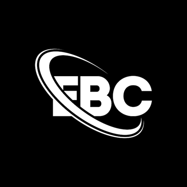 Vecteur le logo ebc est une combinaison de caractères ebc, initiales ebc, monogramme ebc, logo ebc, typographie ebc pour les entreprises technologiques et les marques immobilières.