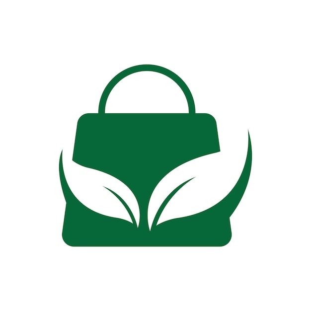 Le Logo De L'éco-boutique Eco Bag Est Une Illustration Vectorielle Du Logo.