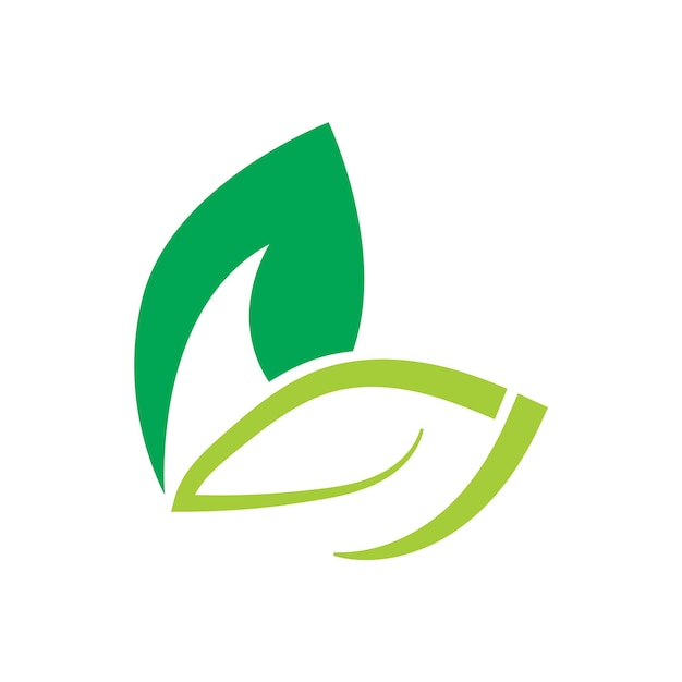 Vecteur logo de l'écologie des feuilles et modèle vectoriel