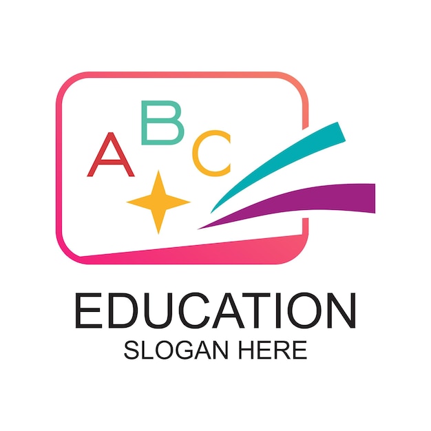 Vecteur le logo de l'éducation est un concept simple premium vector