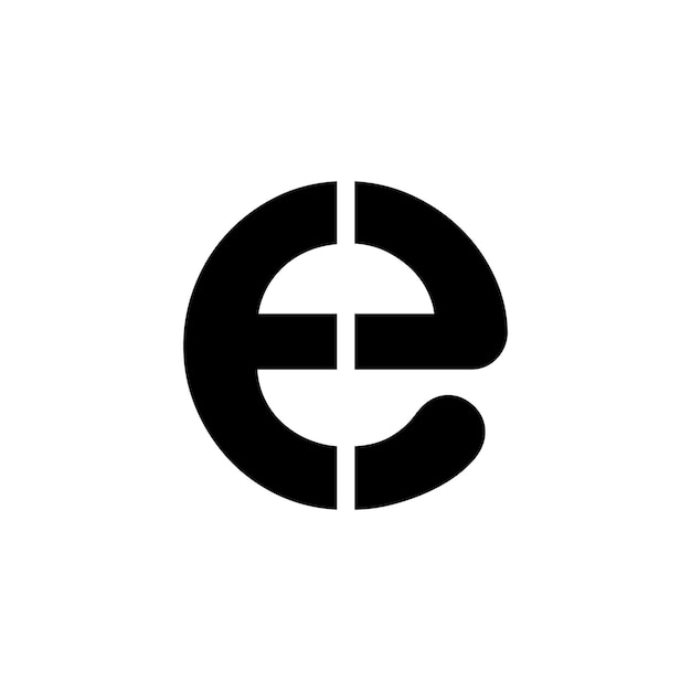 Un logo eft noir et blanc