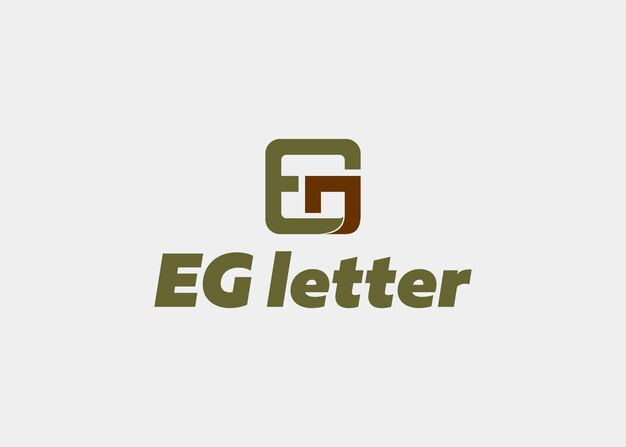 Logo Eg Lettre Nom De L'entreprise