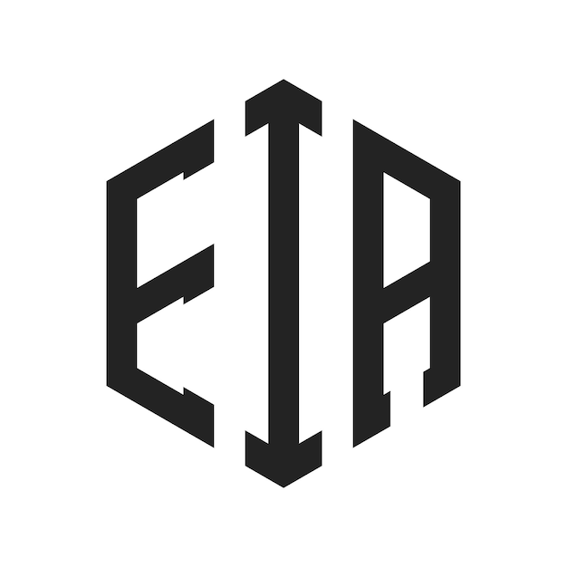 Le logo de l'EIA est constitué d'une lettre initiale, d'un monogramme et d'un hexagone.