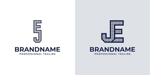 Logo Ej Et Je Dot Monogram Adapté Aux Affaires Avec Les Initiales Ej Ou Je